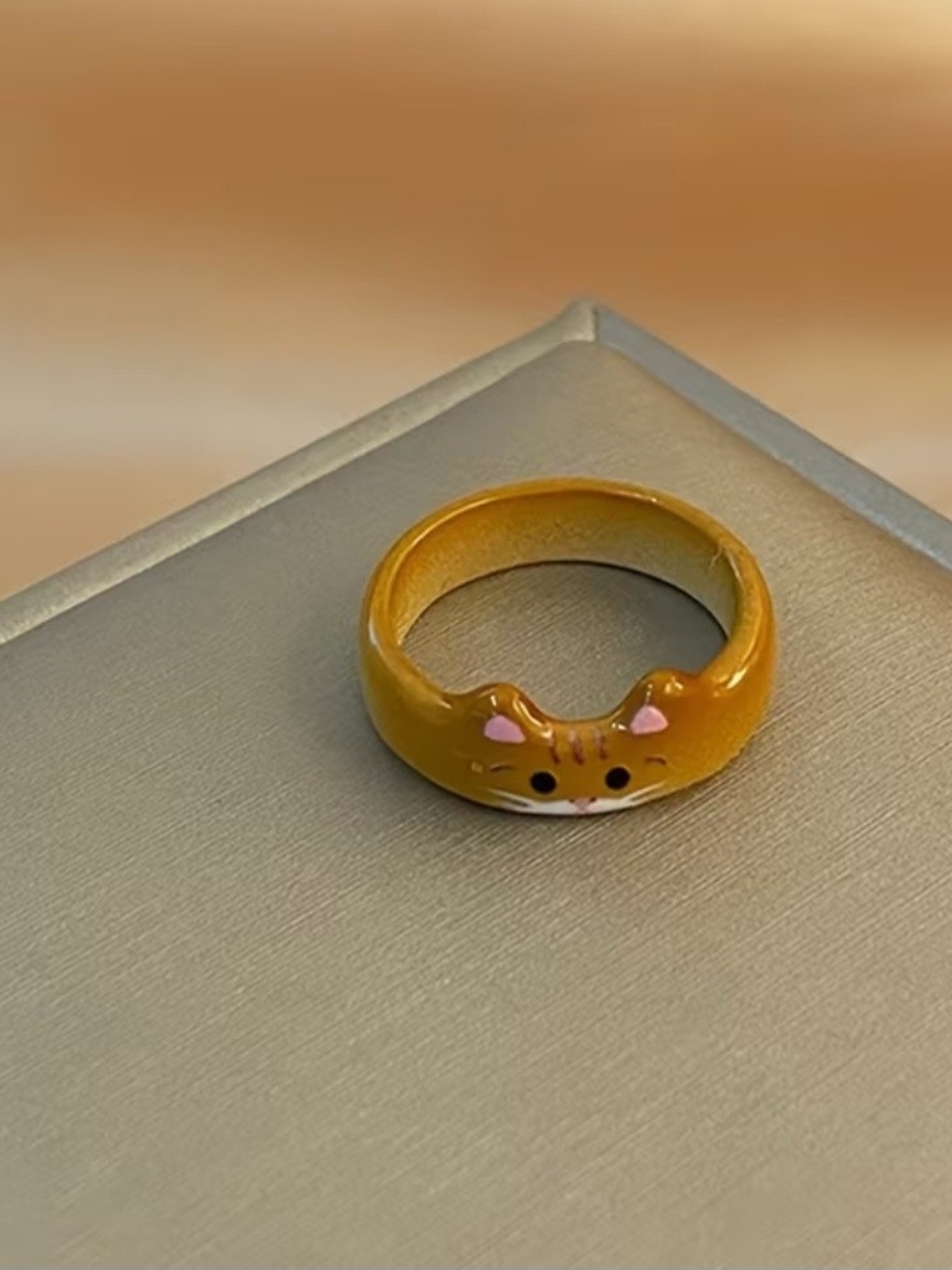 Creative Kitten Face Ring